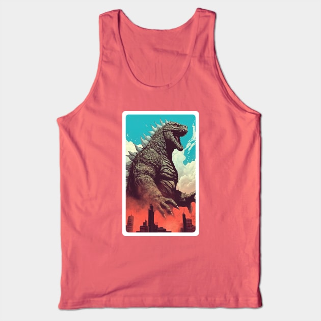 Godzilla, King Of The Monsters Tank Top by Geektastic Designs